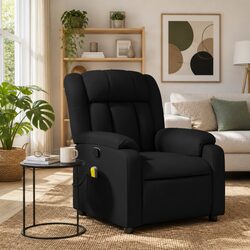 Massage Recliner Chair Specifications: 135° Recline, Faux Leather