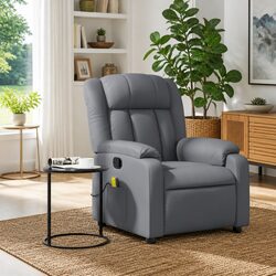 Specifications of Grey Faux Leather Massage Recliner Chair