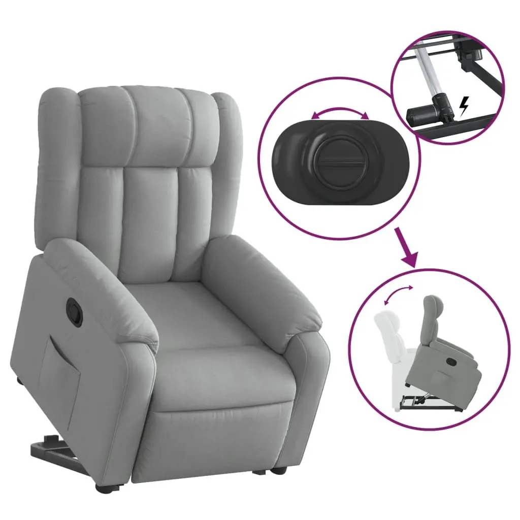 Light Grey Stand Up Massage Recliner