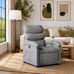 Specifications for Grey Fabric Massage Recliner Chair