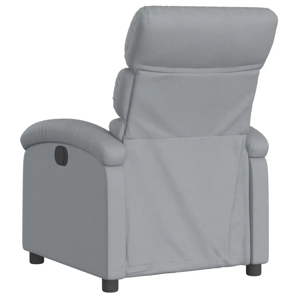 Grey Fabric Massage Recliner Chair