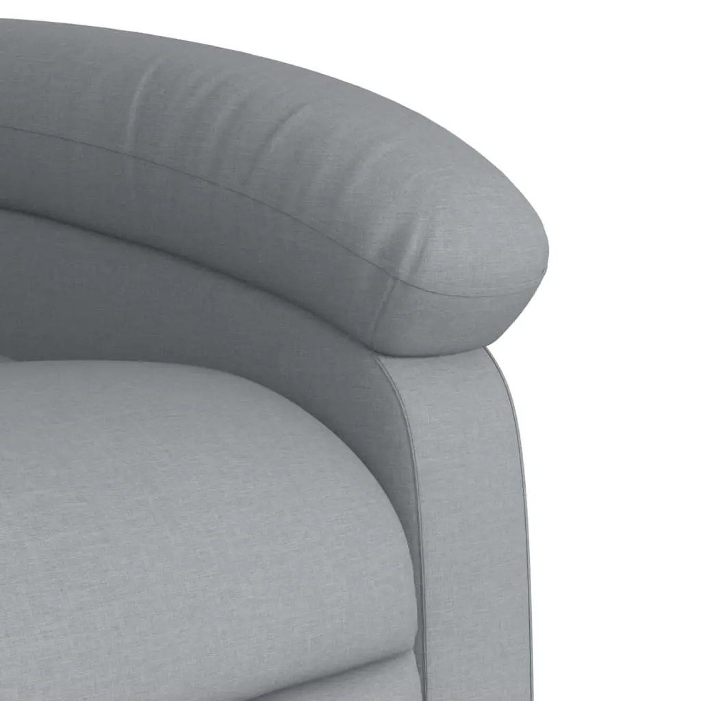Grey Fabric Massage Recliner Chair