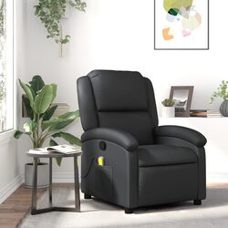 Specifications of Black Leather Manual Massage Recliner