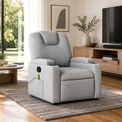 Specifications of Grey Fabric Massage Recliner Chair