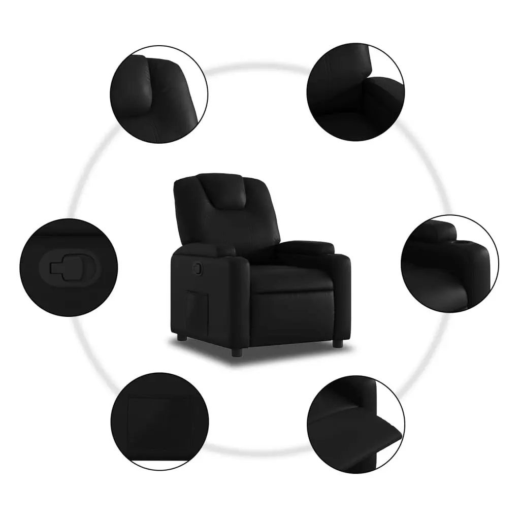 Recliner Chair for Living Room Manual Reclining Black