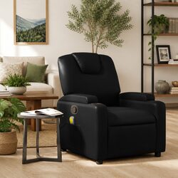 Specifications of Black Faux Leather Massage Recliner Chair