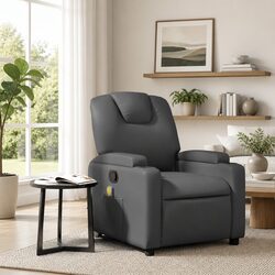 Specifications of the Grey Faux Leather Massage Recliner