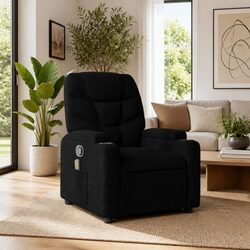 Specifications of the Manual Recline Massage Chair in Black