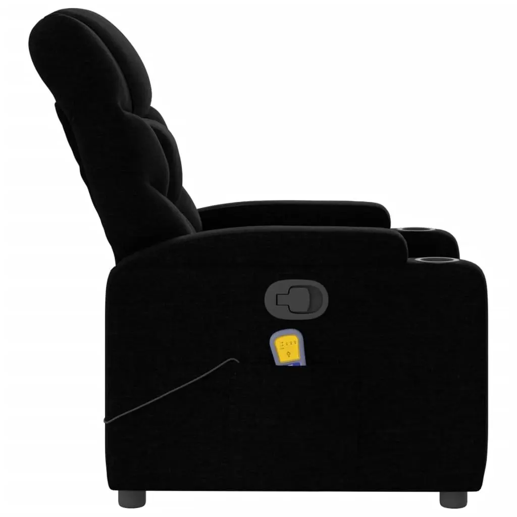 Manual Recline Massage Chair in Black