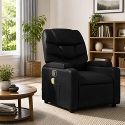 Specifications of the Black Faux Leather Massage Recliner Chair