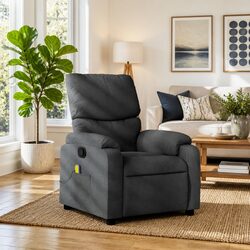 Specifications of Grey Fabric Manual Recliner Chair
