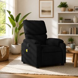 Specifications of the Black Fabric Massage Recliner Chair