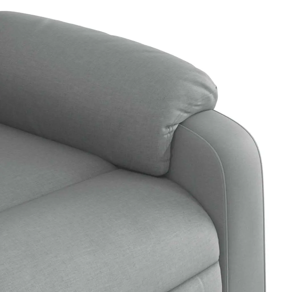 Light Grey Fabric Reclining Massage Chair with 6 Points