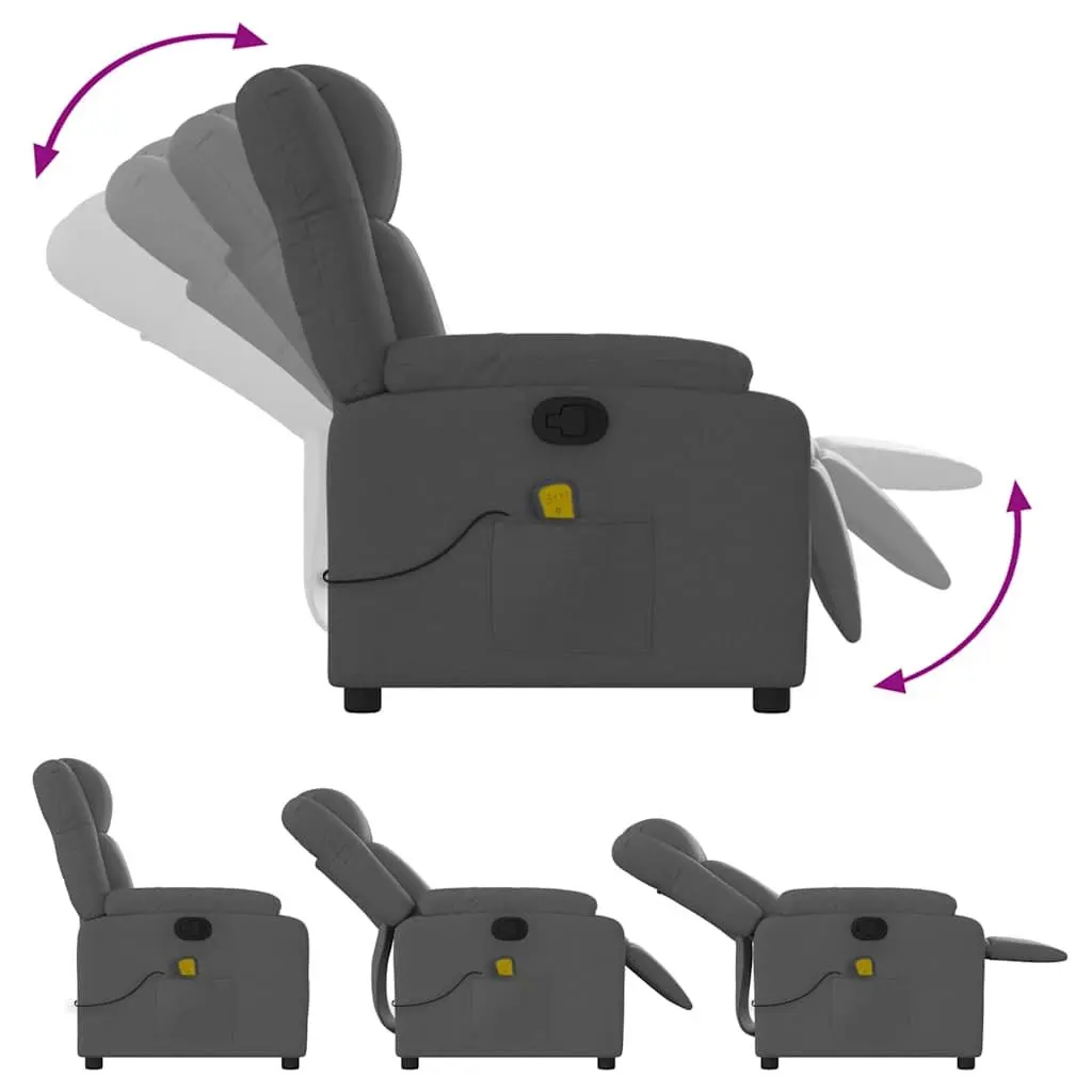 Massage Recliner Chair with 135-Degree Reclining Function