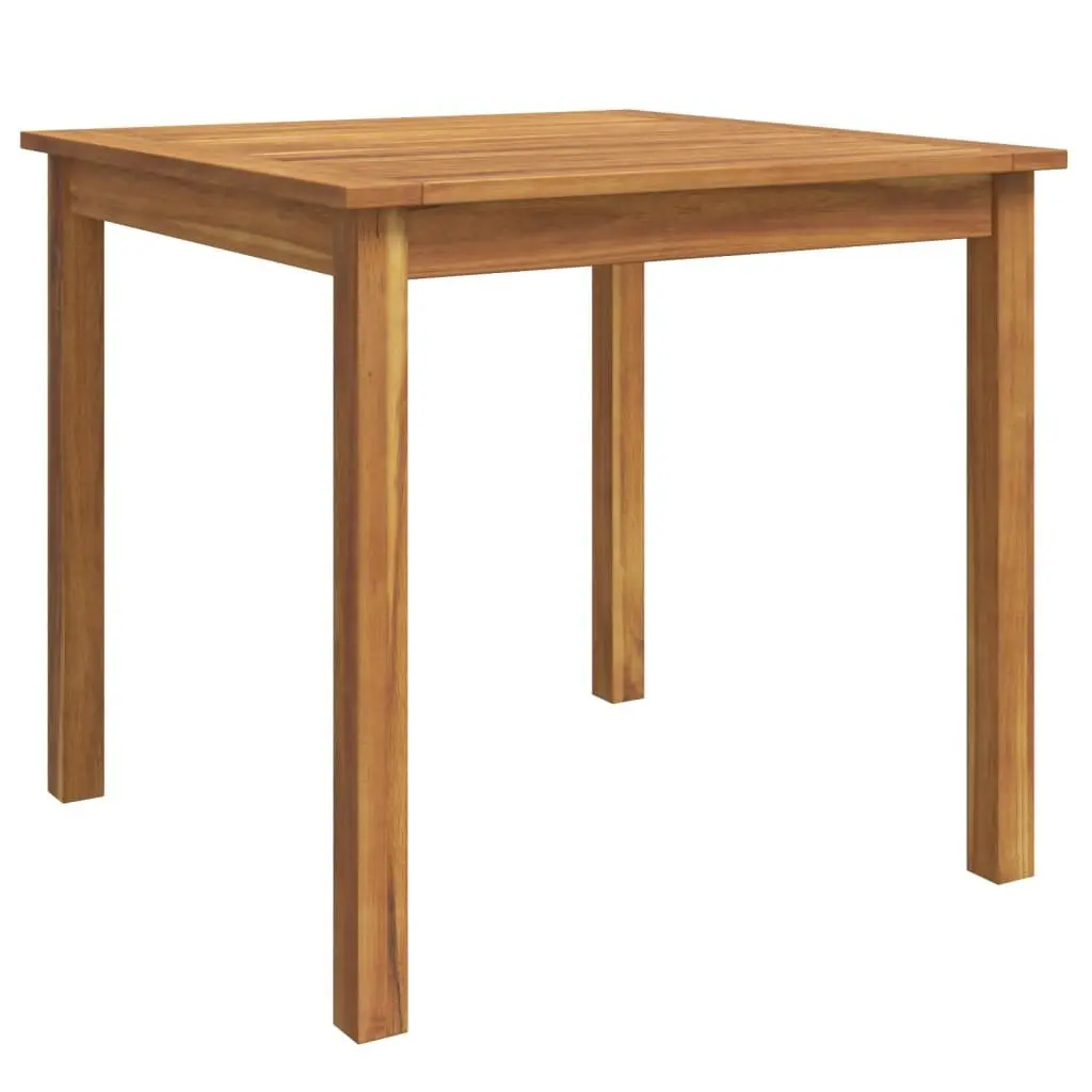 3 Piece Solid Acacia Wood Outdoor Dining Set with Chairs