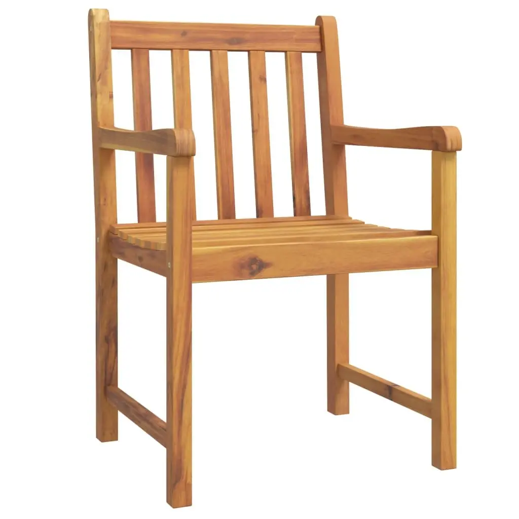 5 Piece Garden Dining Set with Solid Acacia Wood