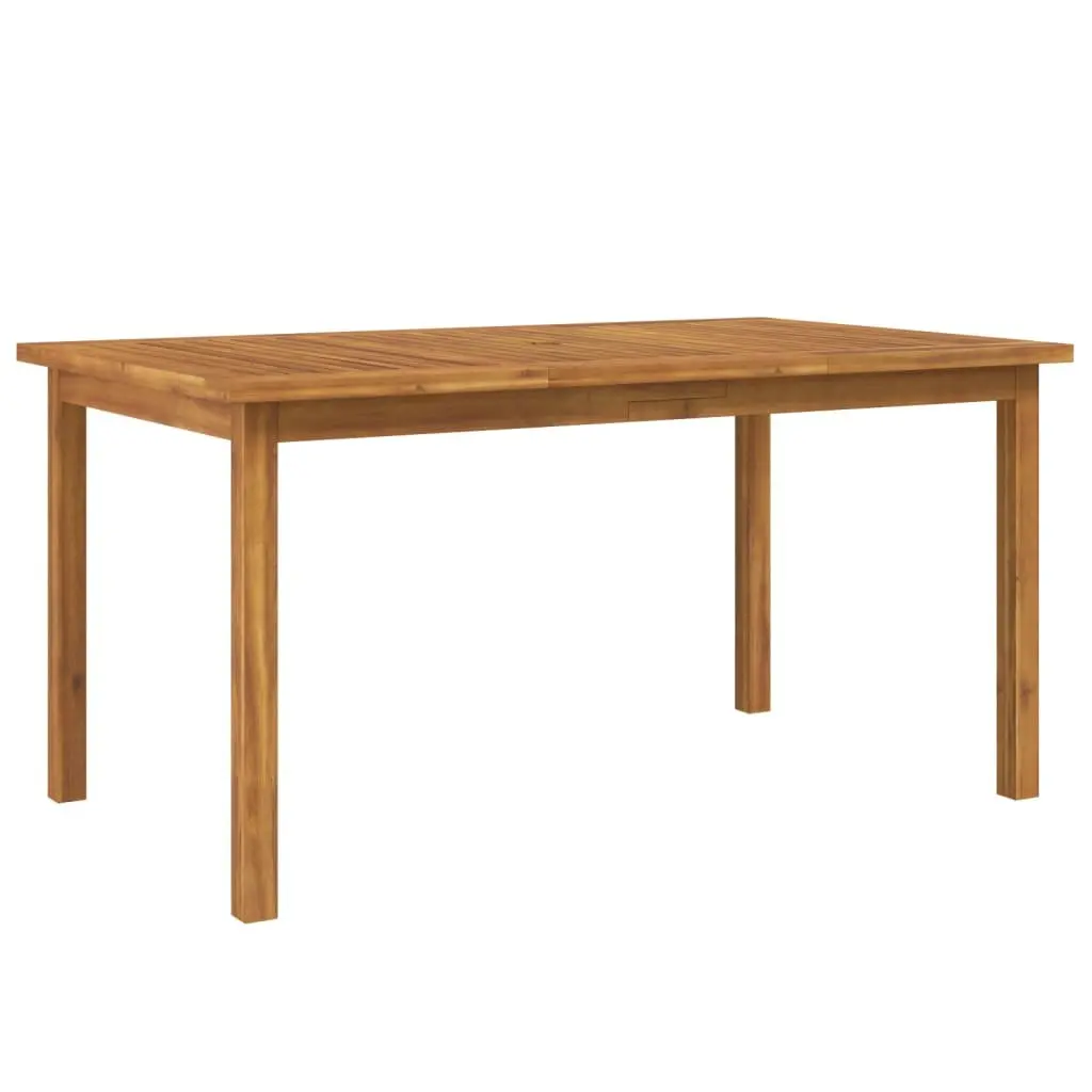 5 Piece Garden Dining Set with Solid Acacia Wood