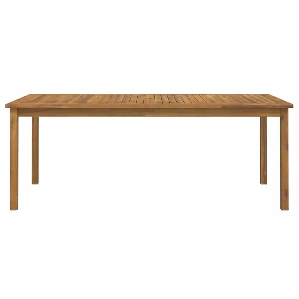 7 Piece Garden Dining Set Solid Acacia Wood Outdoor Furniture Brown