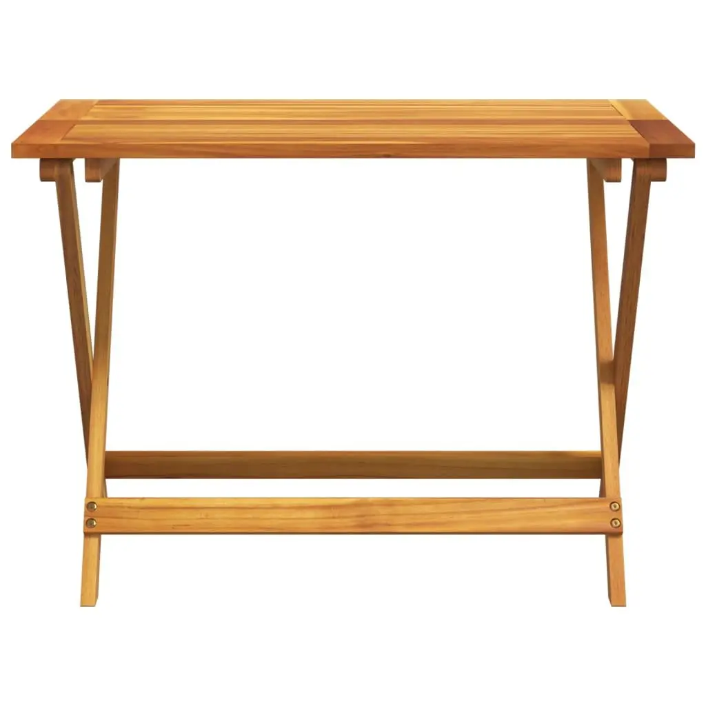 5-Piece Acacia Wood Dining Set with Folding Table and Chairs