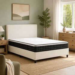 Bonnell Spring Mattress Double Size 137x190 cm Medium Firmness Removable Cover