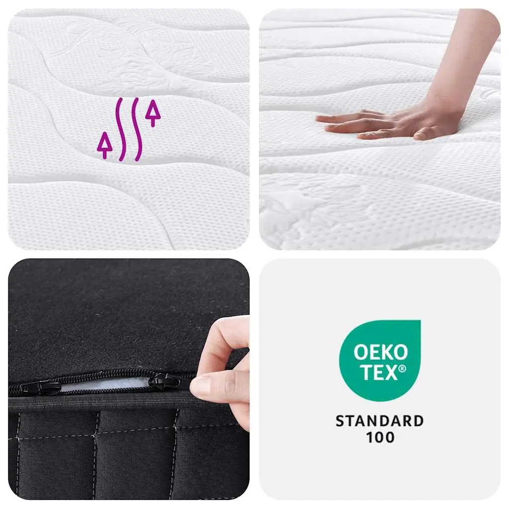 Bonnell Spring Mattress Bedroom 183x203cm Medium Firm Support White