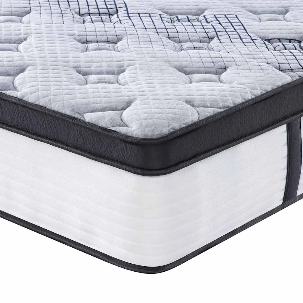 Pocket Spring Mattress Queen Size 152x203 cm Medium Firmness 7 Zones Support