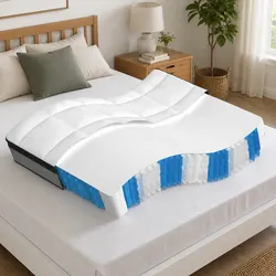 Pocket Spring Mattress Queen Size 152x203cm White, Medium Plus