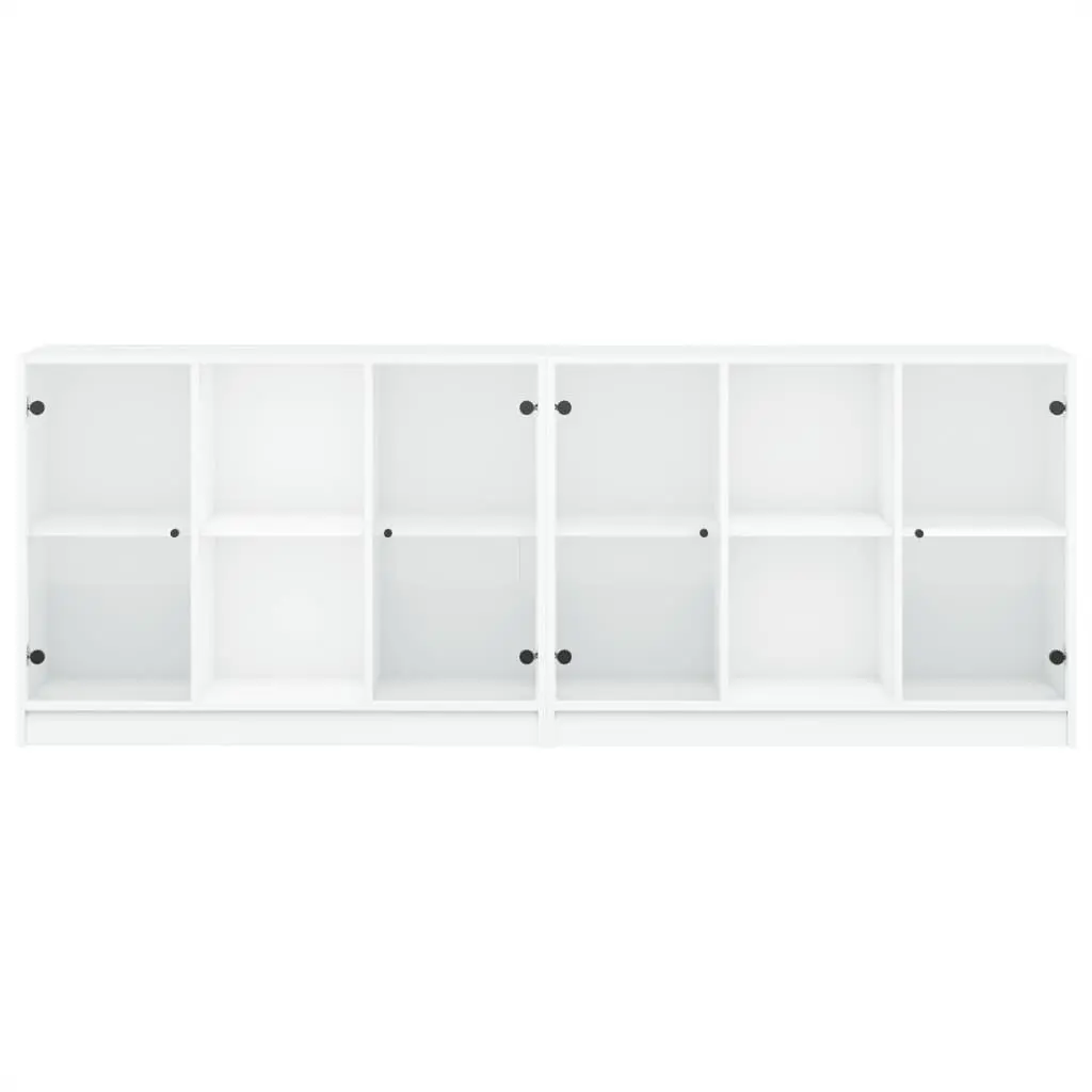 Bookcase for Home Office White 204x37x75cm