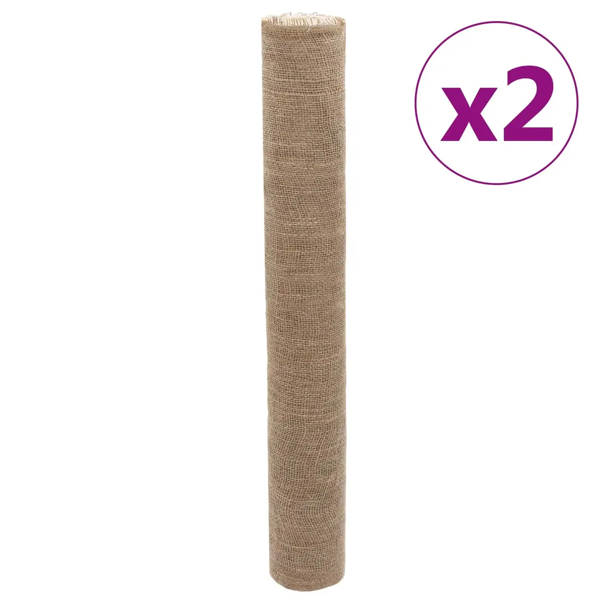 Jute Rolls for Home Decor 1x50 m Natural Burlap Runner 2 Piece