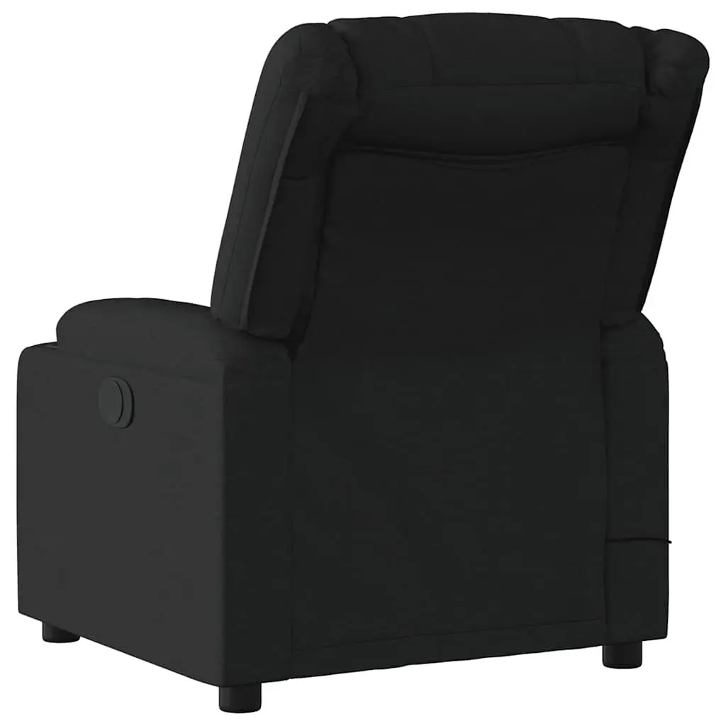 Electric Massage Recliner Chair for Living Room Black Fabric