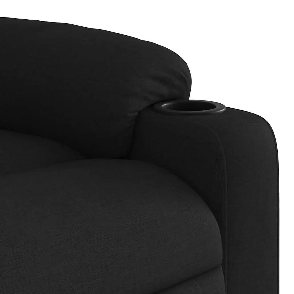 Electric Massage Recliner Chair for Living Room Black Fabric