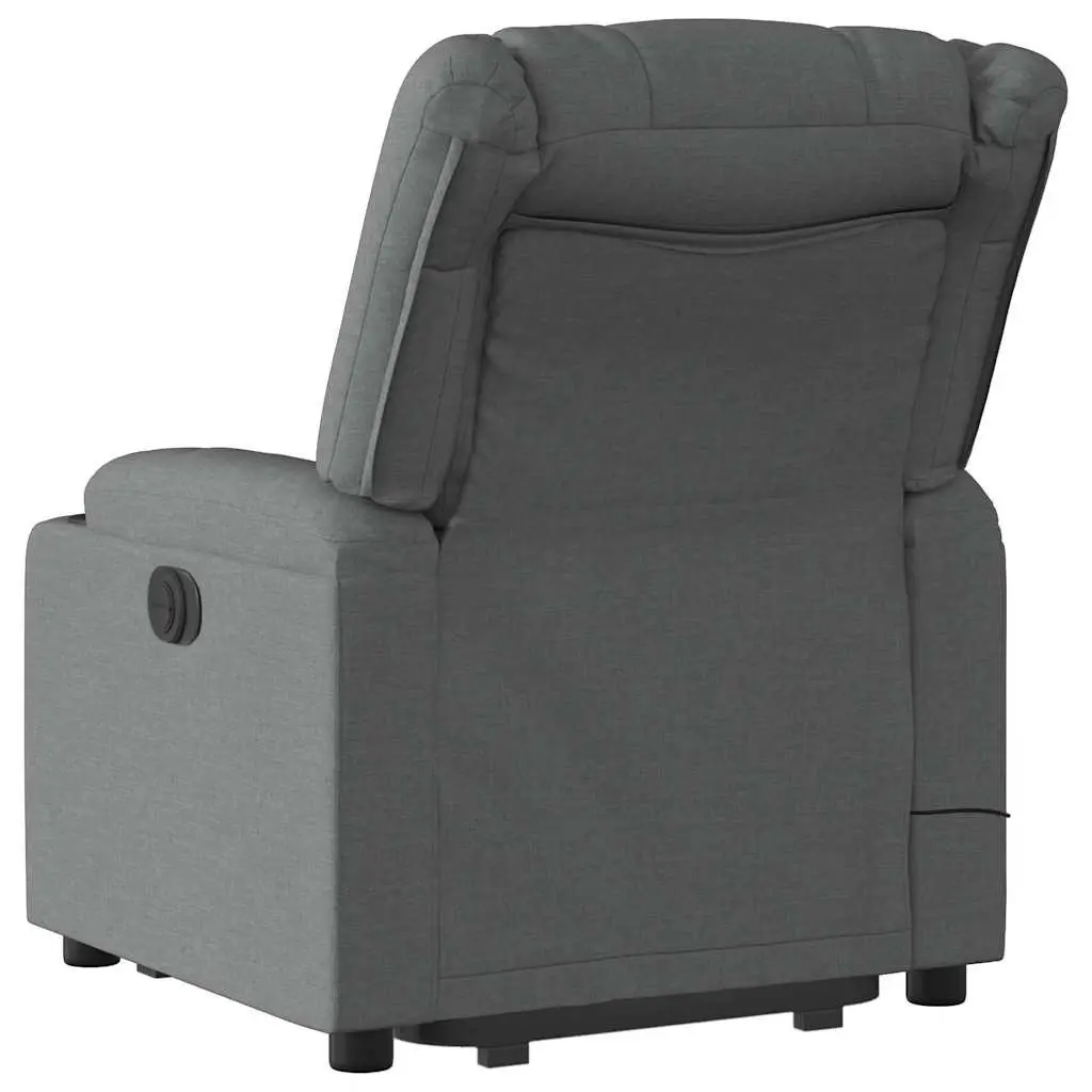 Electric Massage Recliner Chair for Elderly Comfort Fabric Armchair 135 Degrees