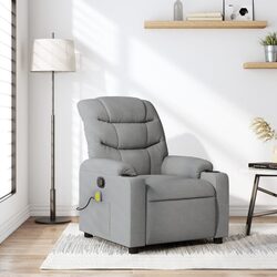 Specifications of the Light Grey Manual Recline Massage Chair