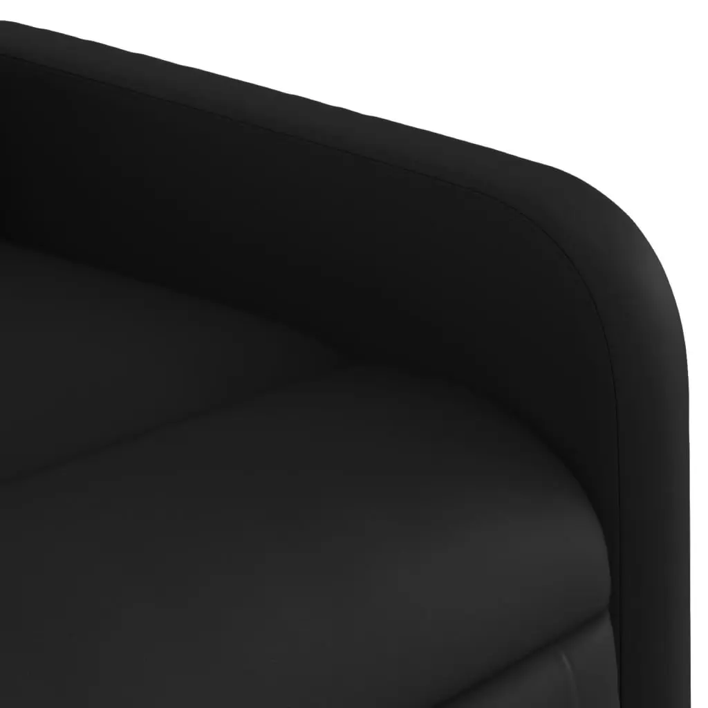 Electric Massage Recliner Chair for Living Room Black Faux Leather