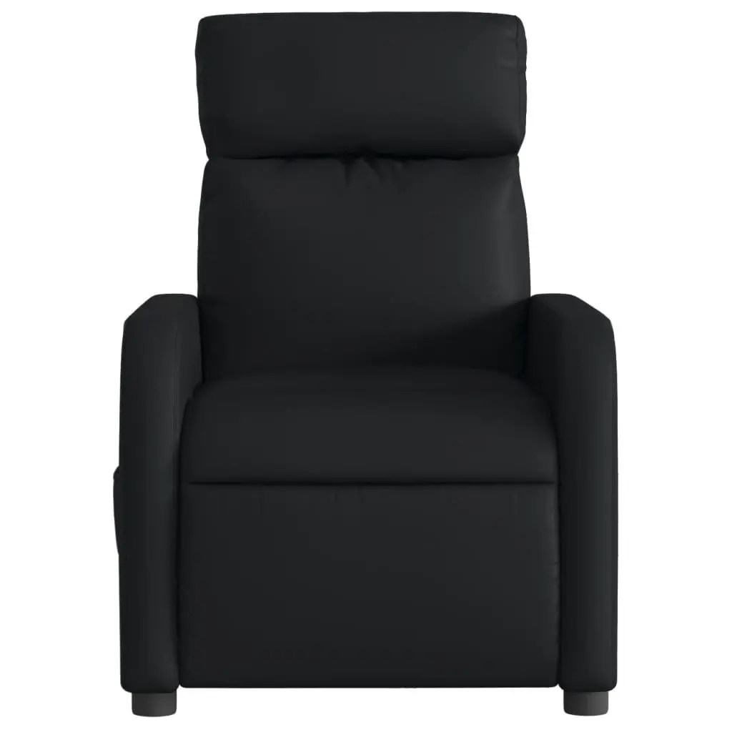 Electric Massage Recliner Chair for Living Room Black Faux Leather