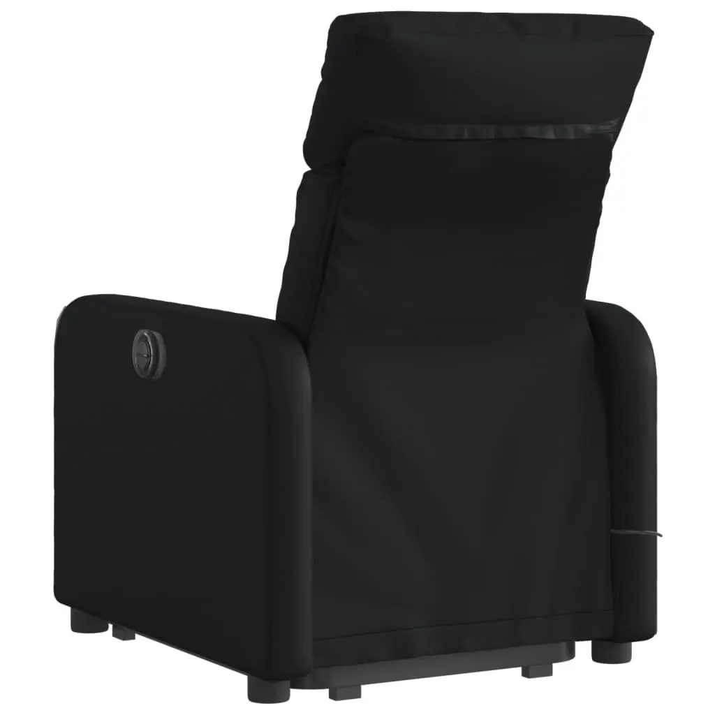 Electric Massage Chair for Living Room Black Faux Leather 135 Degrees