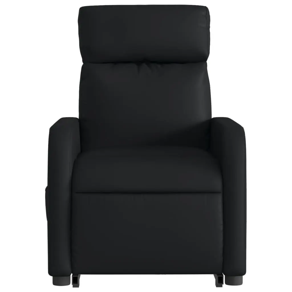 Electric Massage Chair for Living Room Black Faux Leather 135 Degrees