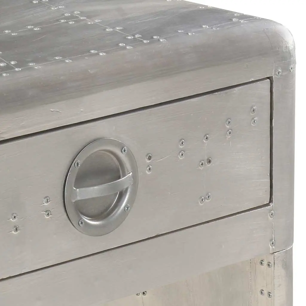 Metal Sideboard Storage Cabinet for Home 110x35x75 cm Silver