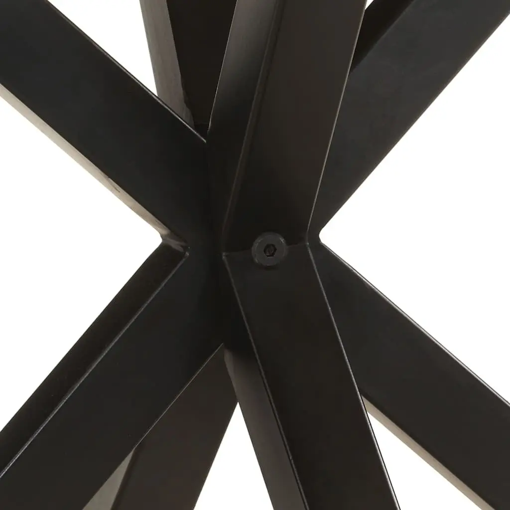 End Table Industrial Style Living Room 68x68x56 cm Brown Wooden Accent Furniture
