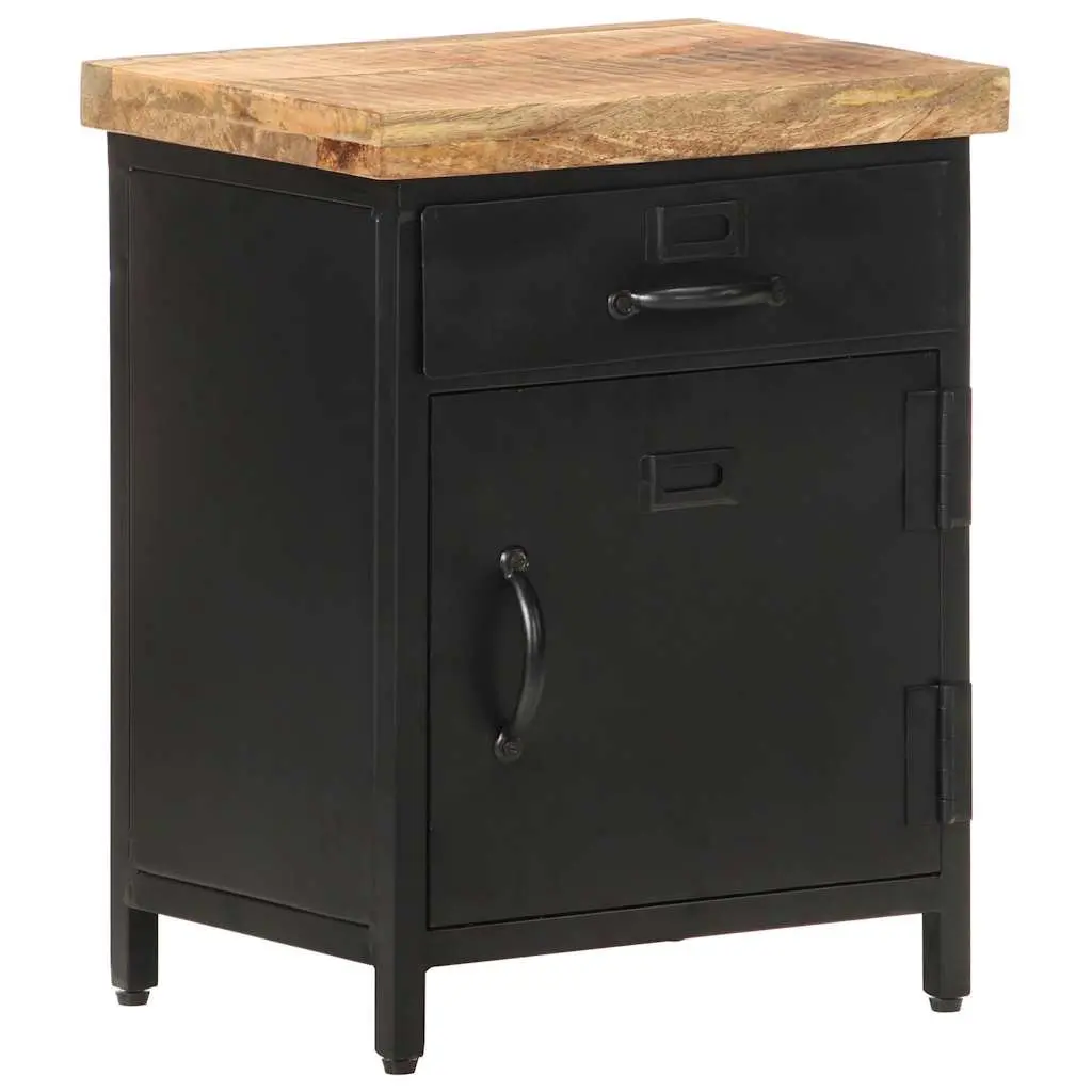 Bedside Cabinet Industrial Style for Bedroom or Living Room 40x30x52cm Brown