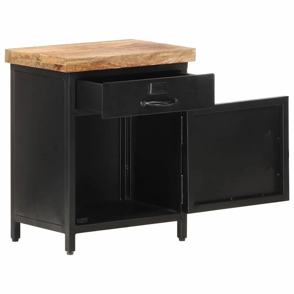 Bedside Cabinet Industrial Style for Bedroom or Living Room 40x30x52cm Brown