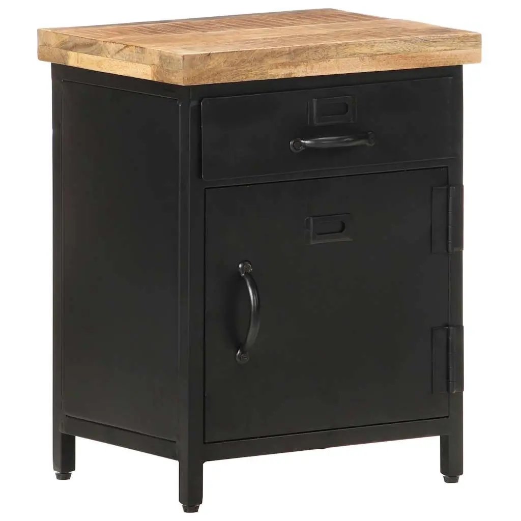 Bedside Cabinet Industrial Style for Bedroom or Living Room 40x30x52cm Brown