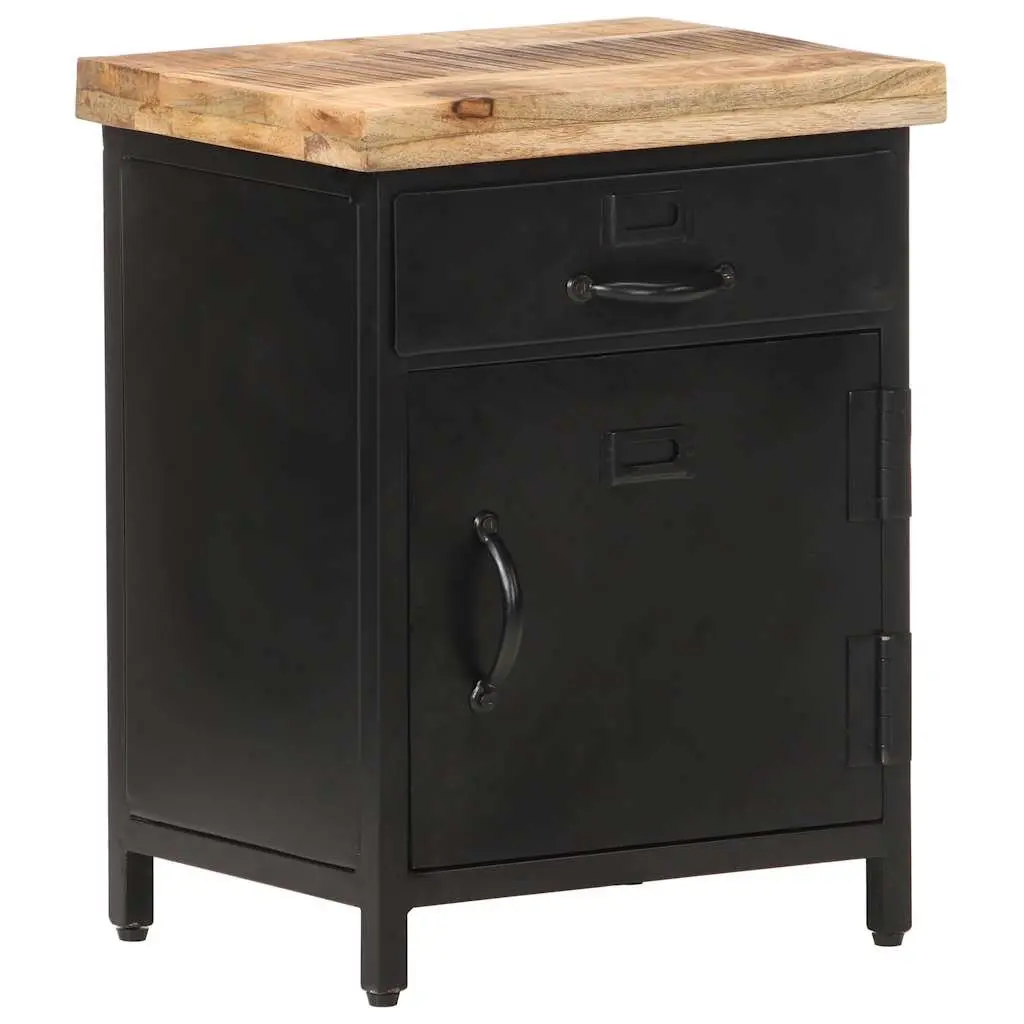Bedside Cabinet Industrial Style for Bedroom or Living Room 40x30x52cm Brown