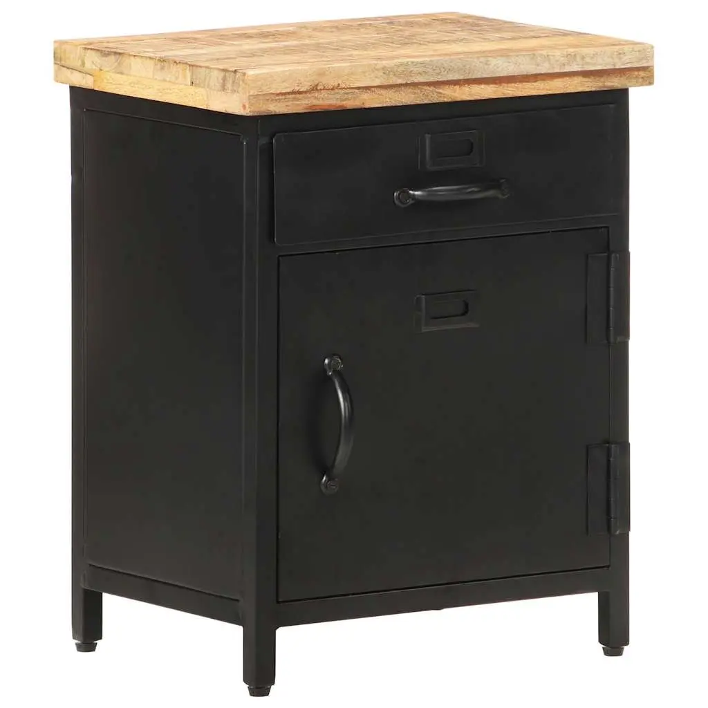 Bedside Cabinet Industrial Style for Bedroom or Living Room 40x30x52cm Brown