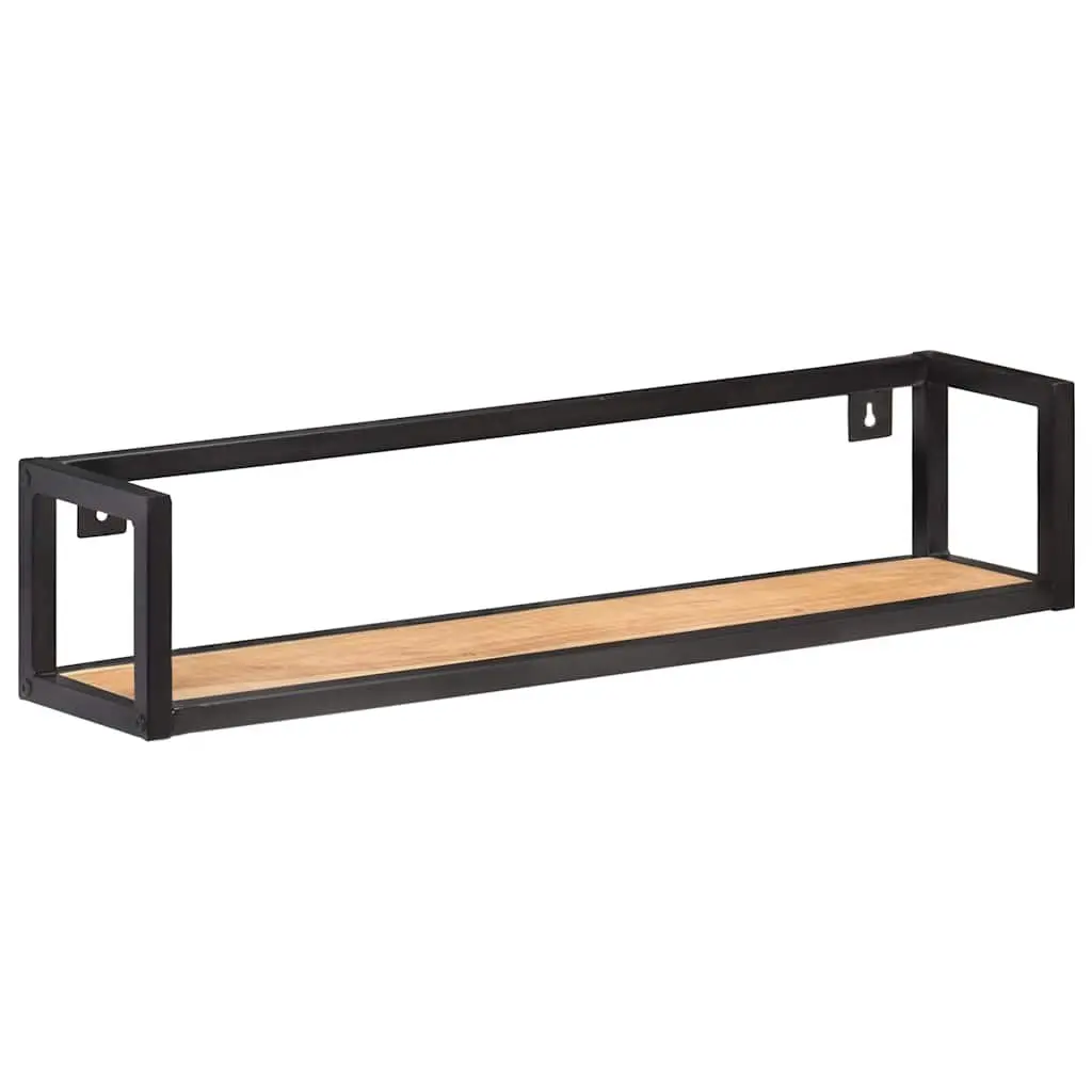 Wall Shelves for Home 80 cm Industrial Style Solid Wood Floating Shelf Storage Rack