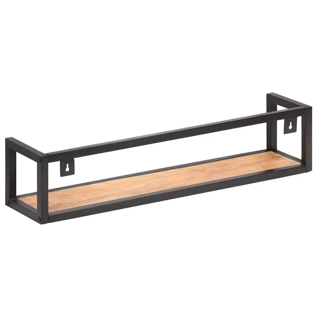 Wall Shelves for Home 80 cm Industrial Style Solid Wood Floating Shelf Storage Rack
