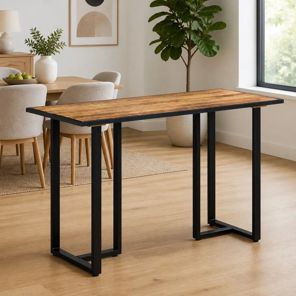 120 cm Rough Mango Wood Dining Table