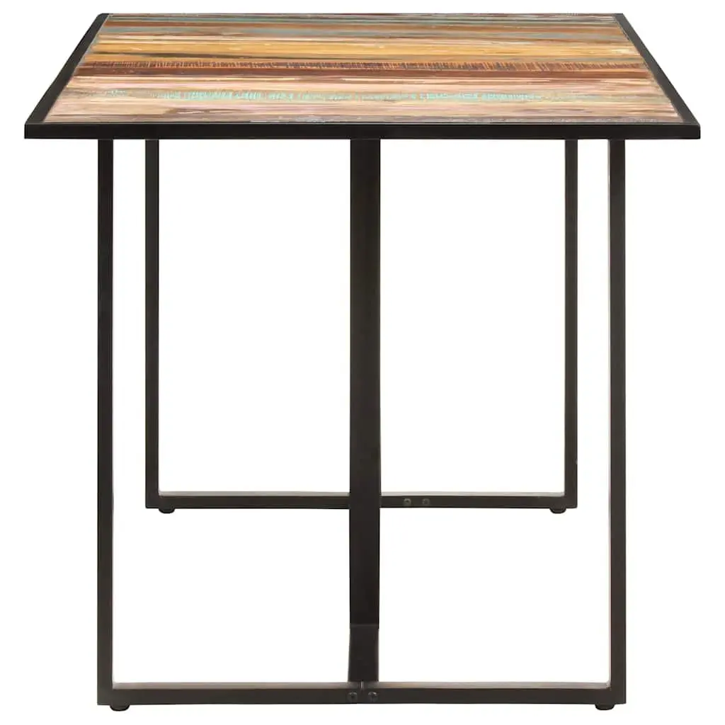Dining Table Kitchen 160 cm Solid Reclaimed Wood Brown