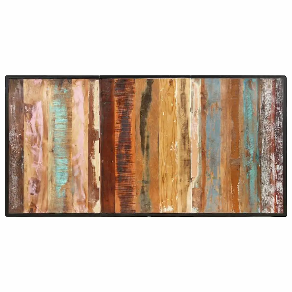 Dining Table Kitchen 160 cm Solid Reclaimed Wood Brown