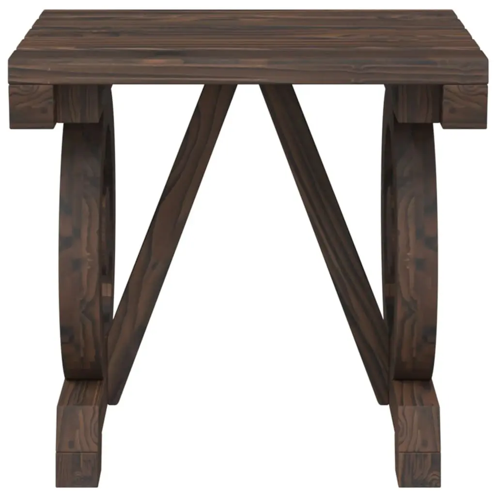 Adirondack Chair Lounge Set for Garden with Coffee Table Solid Fir Wood Brown 3 Piece